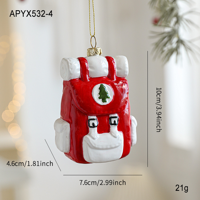 Nuevos colgantes de plástico Santa, colgantes de árbol de Navidad, adornos, artículos de decoración, artículos de diseño de atmósfera en stock
