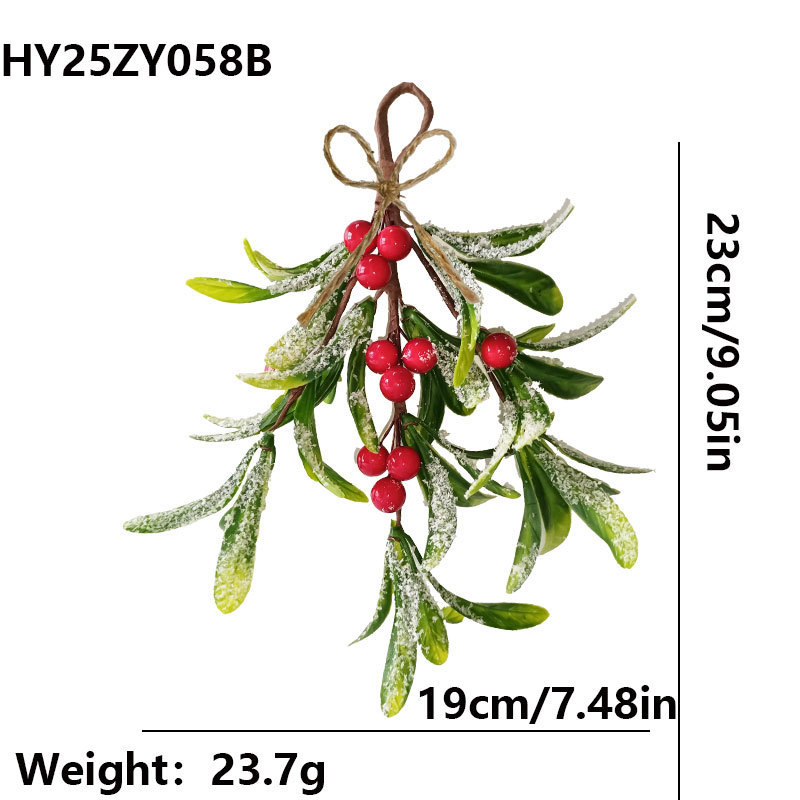 ヨーロッパとアメリカのクロスボーダークリスマスデコレーション、イチジクのハンギングオーナメントシリーズ、模擬緑の植物、ベリー、小さな花束、ソース工場|undefined