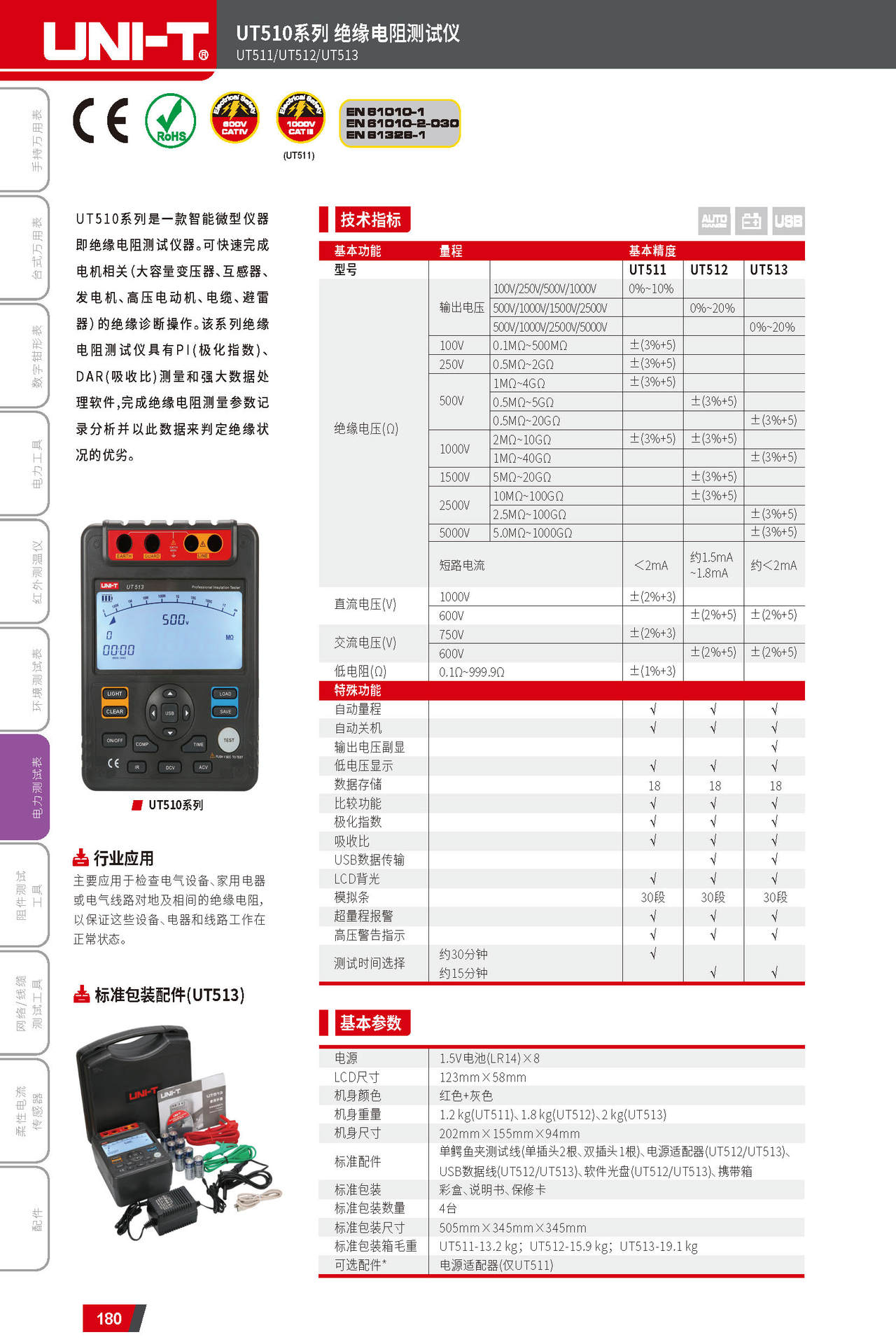 UT511-UT512-UT513产品单页