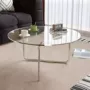 北欧出租屋圆形客厅茶几