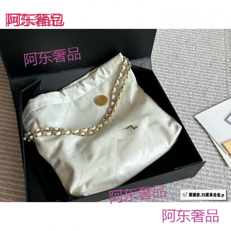 High-quality new Chanel-style 22bag trash bag, popular shopping bag, genuine leather quilted chain luxury tote bag High-quality new Chanel-style 22bag trash bag, popular shopping bag, genuine leather quilted chain luxury tote bag