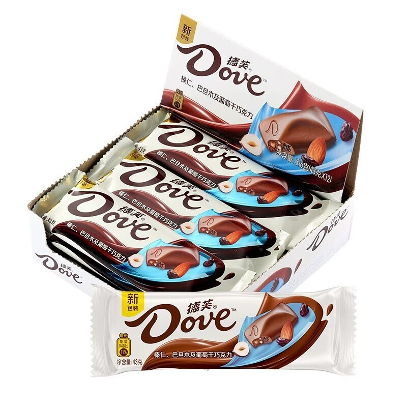 Шоколадный набор (Dove) 222 г — молочный и темный шоколад с различными вкусами, набор к Дню Святого Валентина