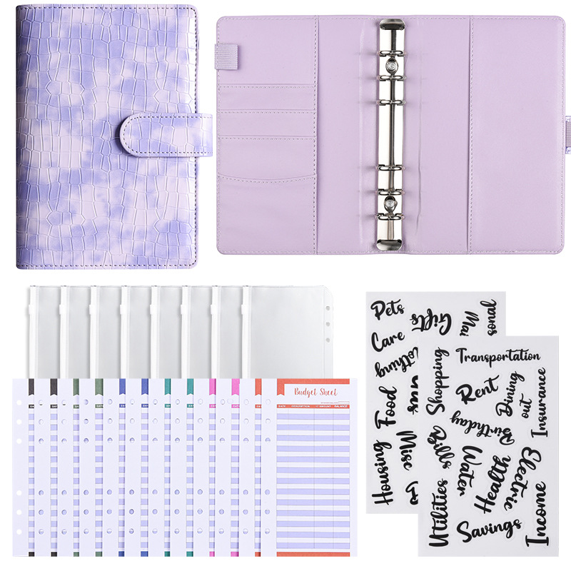 [기본 선물팩] - 크로커다일 퍼플 (저가 카드 12장 + 지퍼백 8장 + 워드 스티커 2장)