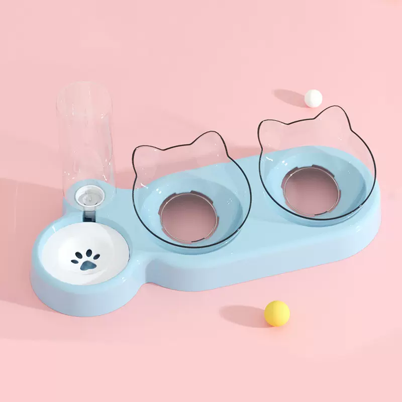狗盆狗碗猫碗双碗防打翻自动饮水食盆狗狗碗猫咪水碗饭盆宠物用品