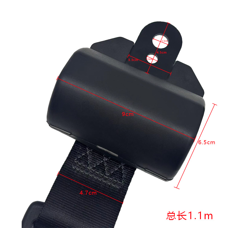 Car and bus co-pilot BAIC automatic two-point seat belt, forklift and loader retractable two-point seat belt
