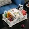 Light luxury hot gold leaf bilateral storage box