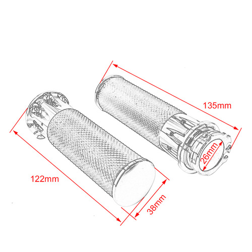 Motorcycle retro modified handlebar cover Harley handlebar rubber modified 25mm universal handlebar cover