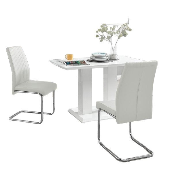 Mesa de comedor de vidrio, mesa de comedor de lujo ligera, alta sensación, mesa para 4 personas, mesa de comedor moderna y simple. image 6