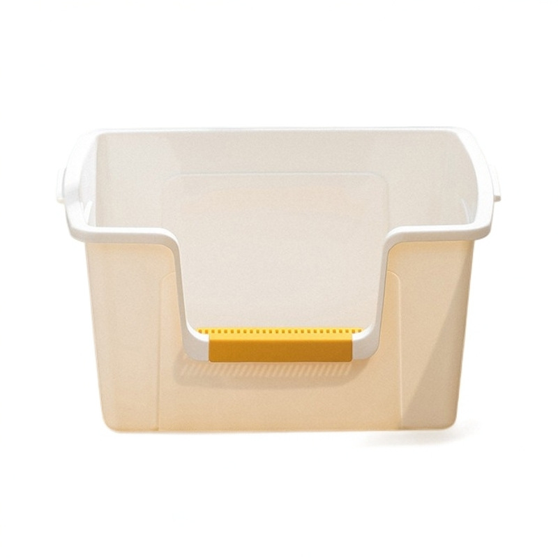 Hot sale nuevo pan grande gatos arena pan super gran tamaño semicerrado para gatos inodoro alto anti-spillado gatos arena al por mayor