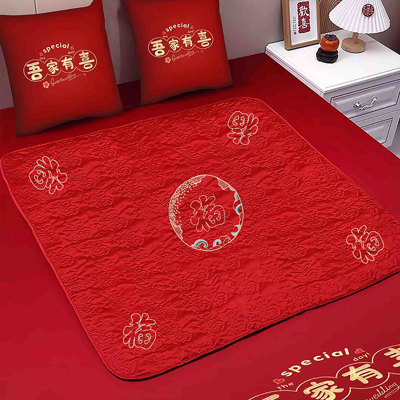 Mujeres de boda almohadilla de boda almohadilla de boda almohadilla de boda almohadilla de bordado de 100 fu para aumentar el cojín de la habitación de la boda edredón