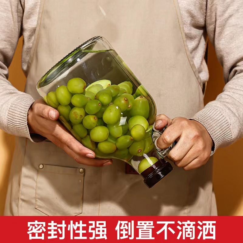批发加厚3斤加州酒瓶葡萄酒瓶果酒玻璃 瓶白酒药酒瓶 加州红酒瓶