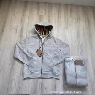原版跨境欧美站高品质英伦风连帽男士卫衣开衫订刺绣logo男款