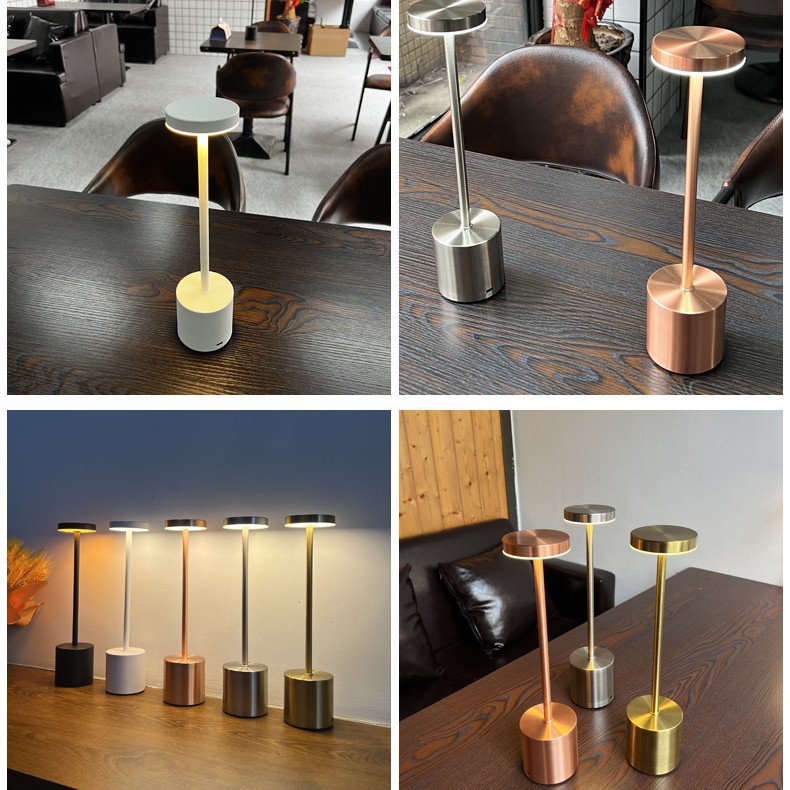 Fábrica mayorista en forma de I lámpara de escritorio restaurante café lámpara de decoración de mesa al aire libre cabezal de cama dormitorio bar luz de noche image 4