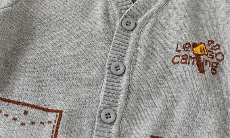 Jungen Strickjacke Für Herbst Und Winter Baumwolle Gestrickt_voghion.com