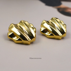 凸面異形小眾設計金屬紐扣粗花呢大衣上衣扣子西裝女時尚扣