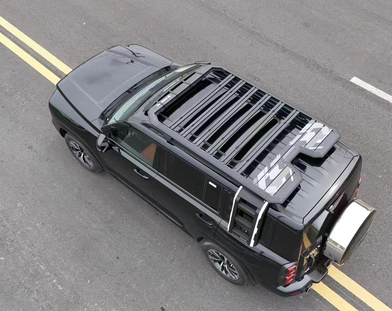 Harvard H9 roof rack ladder schoolbag side account off-road modified roof platform outdoor storage rack travel rack