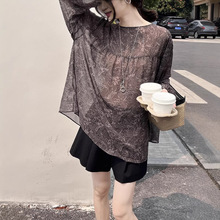 GRACETINAHOO正反两穿复古腰果花垂感度假风宽松防晒衬衫 CSA878