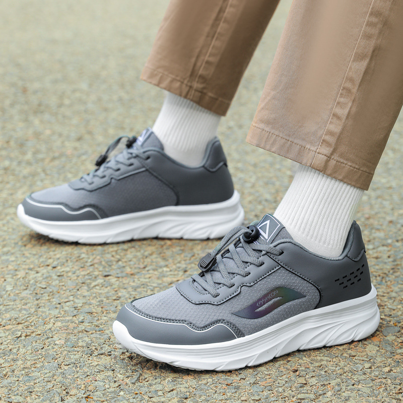 Calzado deportivo de primavera para personas de mediana edad y ancianos Zapatos para caminar para personas mayores transpirables y antideslizantes para hombres