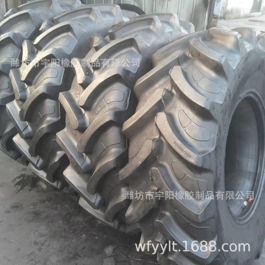 农用机械钢丝人字胎 420/85R24（16.9R24）   拖拉机轮胎