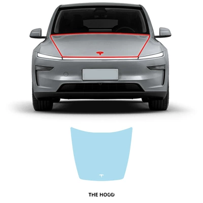 protective film cut-free paint mask — Car paint protective film - front-cover-tpu-transparent-protective-film-new-version-of-model-y-in-2025