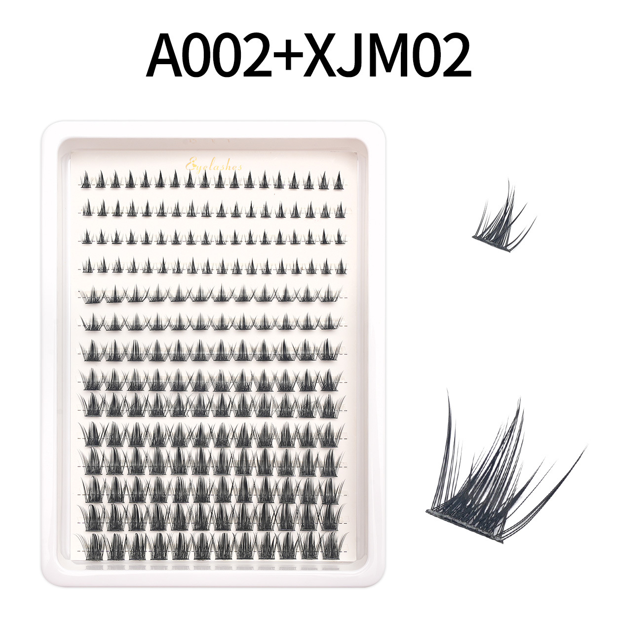 Amazon venta en caliente sobre las pestañas falsas bajo las pestañas combinación de comercio exterior, Europa y América, cabello D-curso DIY ojos pestañas al por mayor