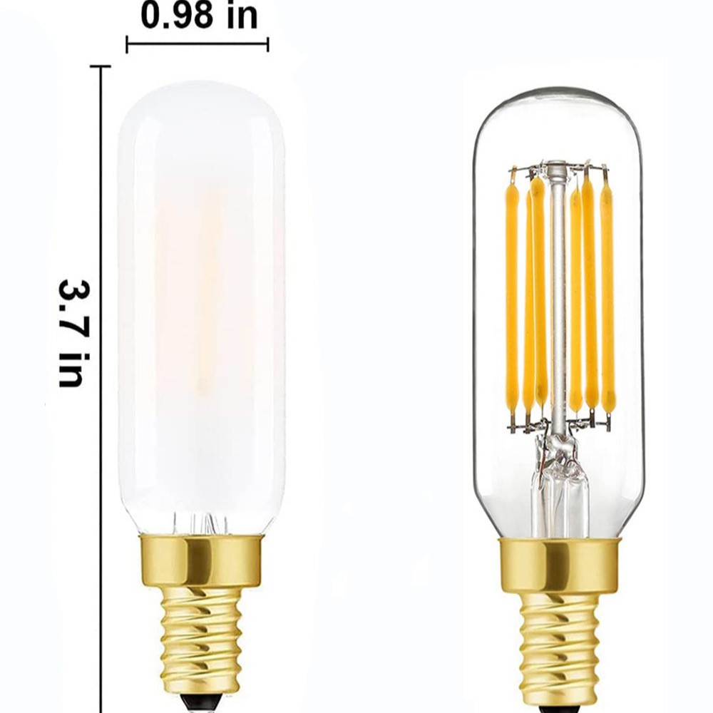T25钨丝LED爱迪生灯泡E12小管泡T8 120V4W6W灯丝灯led钨丝复古灯