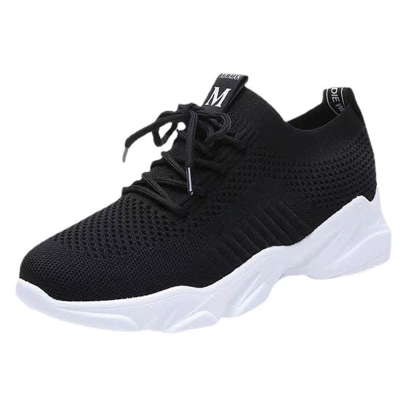 Новая летающая сетчатая спортивная обувь для женщин корейская мода повседневная обувь для внешней торговли оптовая мягкая подошва кроссовки обувь мама обувь