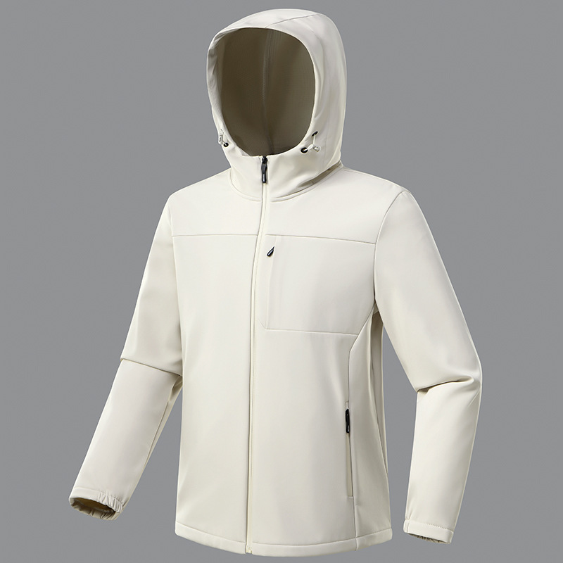 New Graphene Soft Shell Jacket for Men and Women, Plus Velvet Jacket, Autumn and Winter Waterproof, Windproof and Warm Jacket Cross-Border