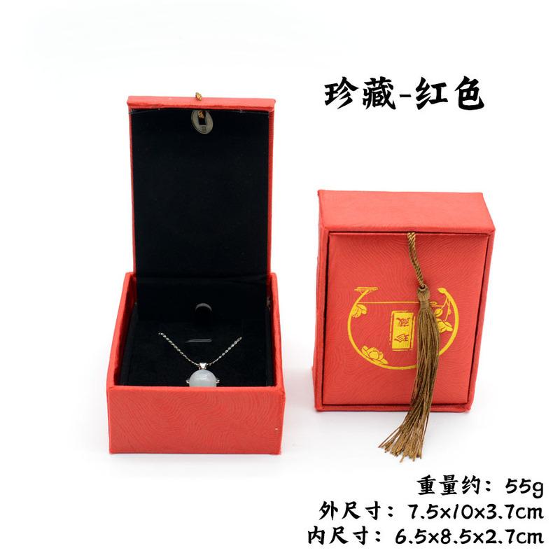 厂家直销复古高档流苏首饰盒珠宝包装玉器吊坠盒手链挂件吊坠盒礼|undefined