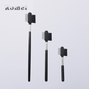 Two-Ended Steel Needle Eyelash Comb, Multi-Functional Application, Stainless Steel Needle Comb with Clear Roots, Eyelash Brush