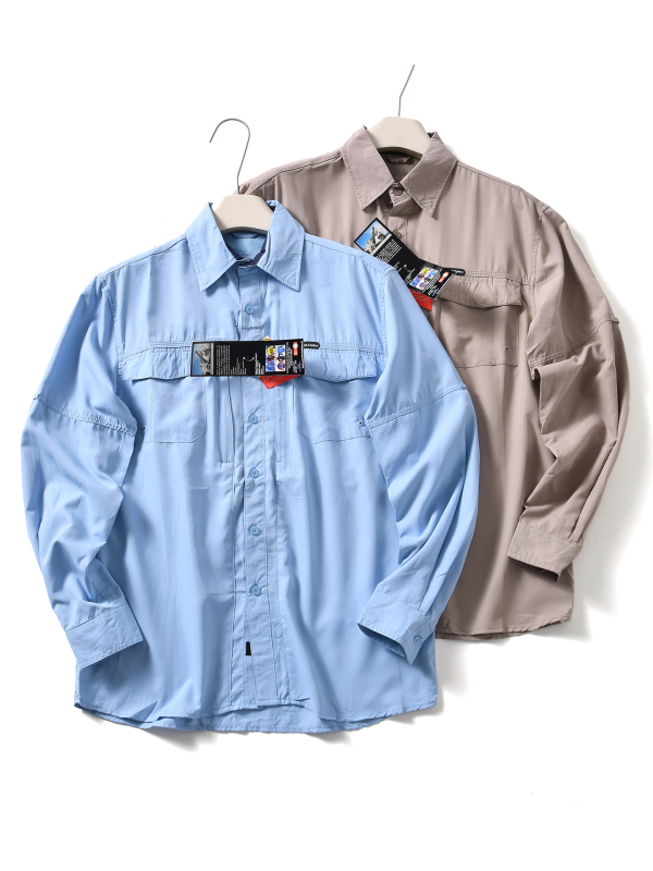 【European and American Style~Upf50+ Clearance Stock】26 Spring/Summer Men's Outdoor Workwear Quick-Dry Fishing Long-Sleeve Shirt 【European and American Style~Upf50+ Clearance Stock】26 Spring/Summer Men's Outdoor Workwear Quick-Dry Fishing Long-Sleeve Shirt