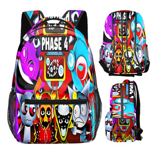 Wholesale in Stock 17inch Fully Printed Backpack Large Capacity Mario Custom-Made Backpack for Primary and Secondary School Students