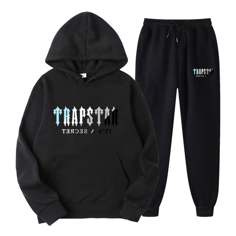 Trapstar Trendy Brand New Men's and Women's Hoodie Set, Fleece Sweatshirt, Casual Sports Two-Piece Couple Set Trapstar Trendy Brand New Men's and Women's Hoodie Set, Fleece Sweatshirt, Casual Sports Two-Piece Couple Set