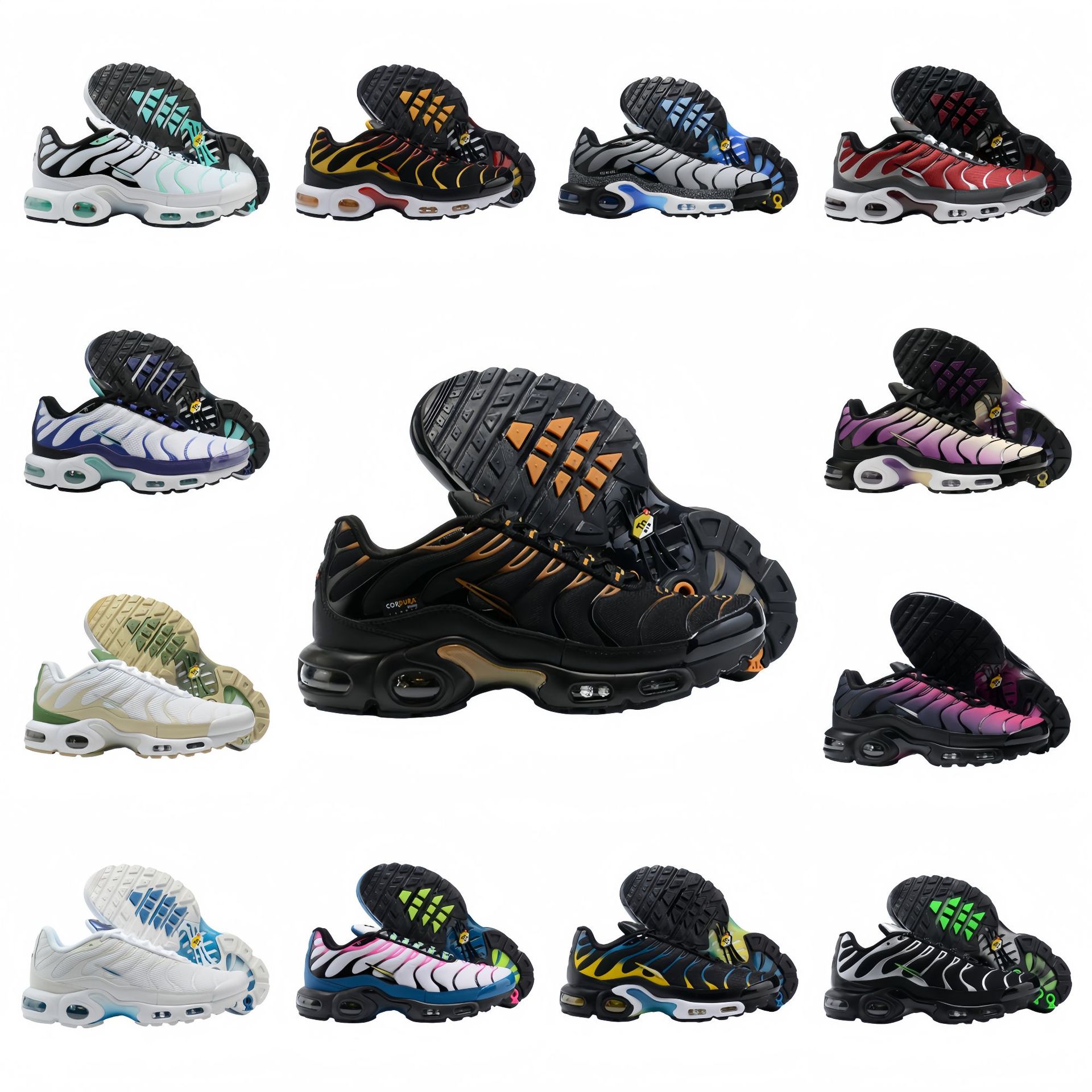 Max Tn Full-Length Air Cushion Men's Shoes Casual Mesh Women's Sports Shoes Heightening Shock-Absorbing Jogging Shoes Cross-Border Wholesale Dropshipping