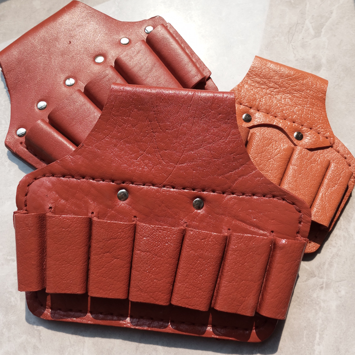 Paquete de herramientas eléctricas de cuero puro bolso de cinturón de hardware pequeño cinturón abrazadera gruesa herramienta de cuero de cinco llave