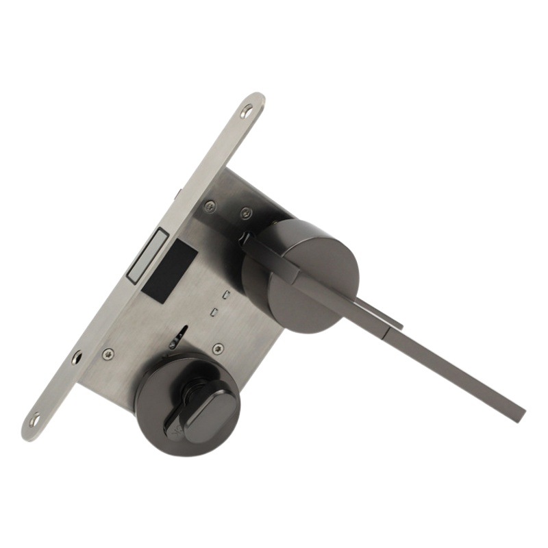 Cerradura de Puerta Interior Silenciosa con Manija Sólida de Aleación de Zinc, Cerradura de Puerta Dividida para Dormitorio, Decoración para el Hogar y Hotel, Cerradura de Puerta de Madera Maciza