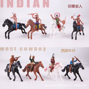 Cross -Bordder Amazon Riding Puppet Model Eight Botles, восемь Малайзийских западных джинсовых древних персонажей