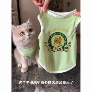 Cat and Dog Clothes Summer Breathable and Cool Vest Pet Gold Gradient Kitten and Puppy Pet Clothes Wholesale