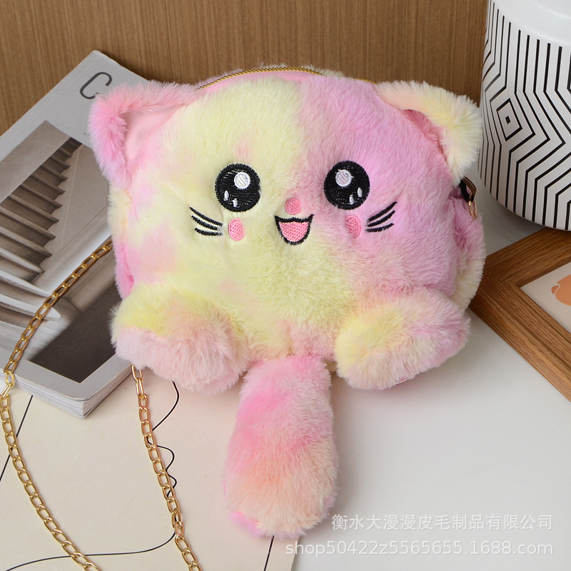 2020 Red Red Red New Korean Fashion Pussycat Bag Lovely Soft Moe Fashion Academy Wind Fluffy Pussycat Bag Mujer marea image 31