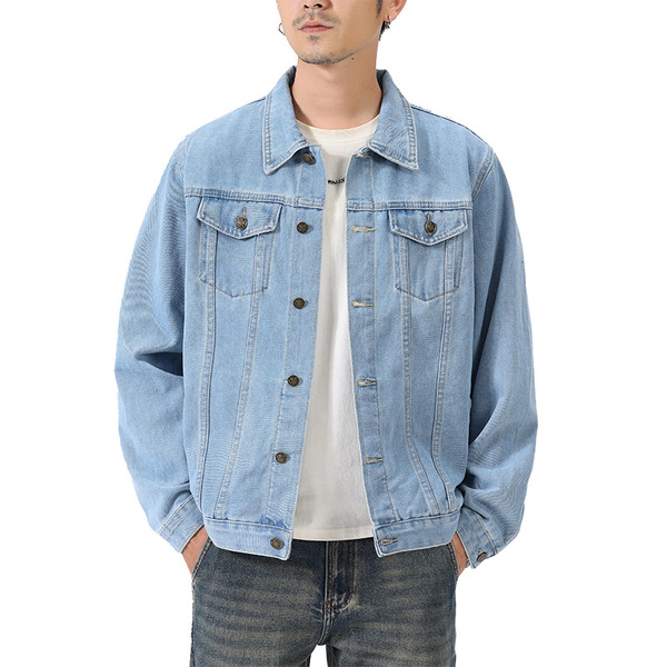 Japanese trend denim autumn universal jacket for leisure