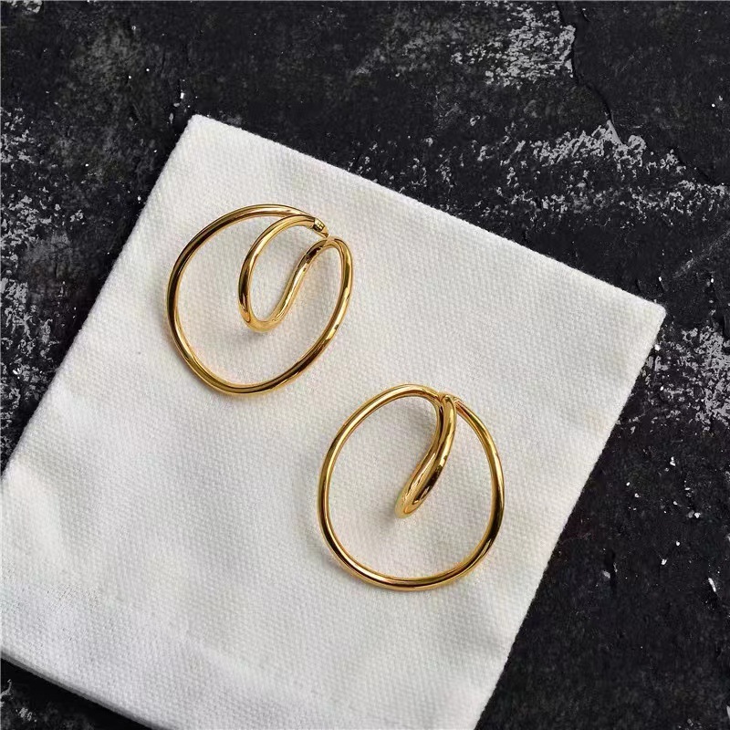 Women's Gender Brass U Shape Irregular Ear Cuffs