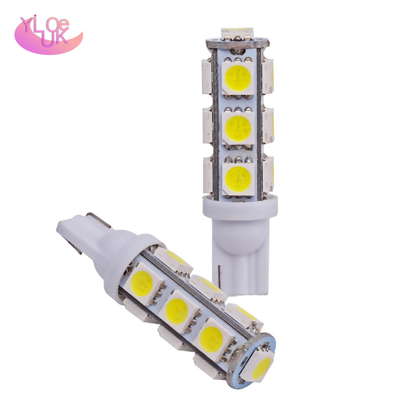 YLK 汽车LED灯 T10 5050 13SMD 示宽灯 牌照灯仪表灯 门边灯 高亮