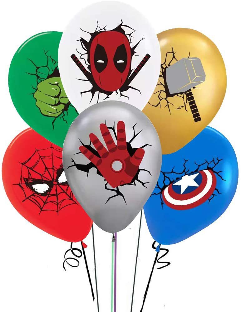 12寸超级英雄 蜘蛛侠乳胶气球 儿童生日英雄主题派对装饰详情1