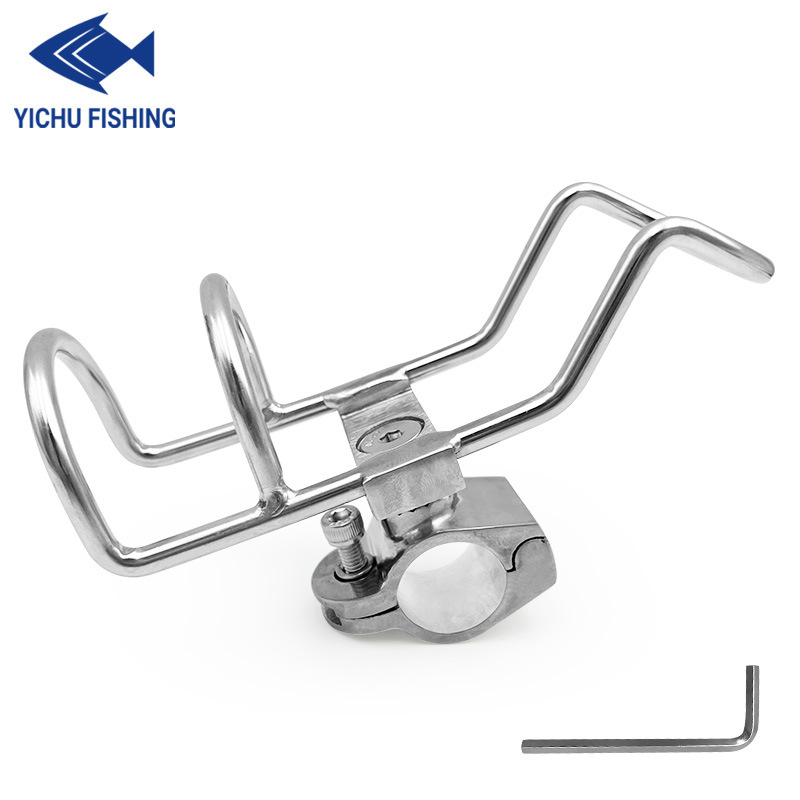 Stainless Steel Fishing Rod Bracket Sea Fishing Marine Bracket Guardrail Bracket Yacht Fishing Rod Bracket Accessories Wholesale