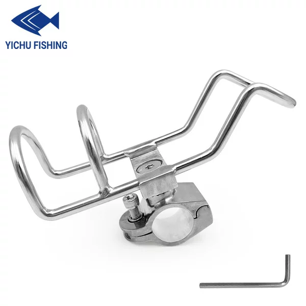 Stainless Steel Fishing Rod Bracket Sea Fishing Marine Bracket Guardrail Bracket Yacht Fishing Rod Bracket Accessories Wholesale