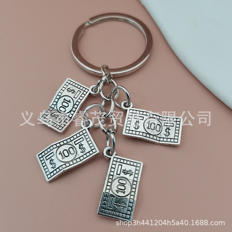 Metal $100 Abacus Money Bag Money Tree Keychain Lucky Lucky Key Chain Backpack Pendant Gift Metal $100 Abacus Money Bag Money Tree Keychain Lucky Lucky Key Chain Backpack Pendant Gift