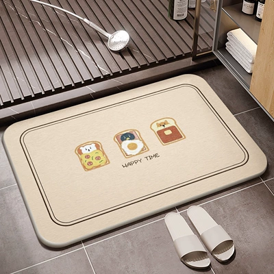 Avtomobil döşəmə paspasları, Foot Mat - menggu-shiguang-bathroom-hard-mat-d-354509cm-square-white-background