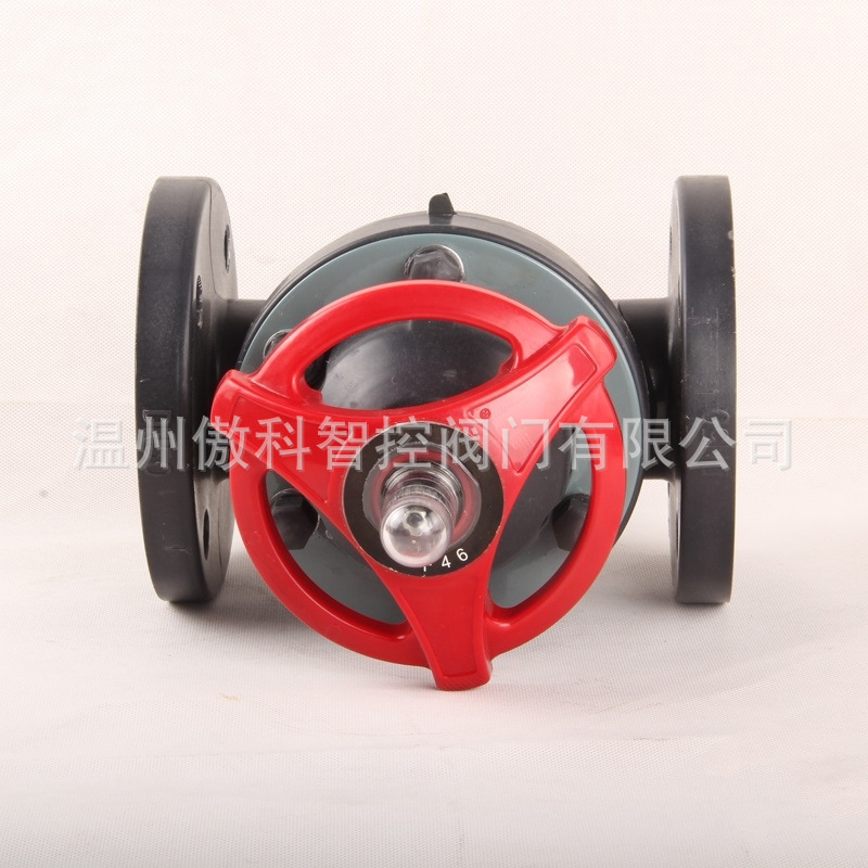 傲科阀门 G41F-10F 手动塑料隔膜阀 G41F-10S 耐腐蚀性强隔膜阀