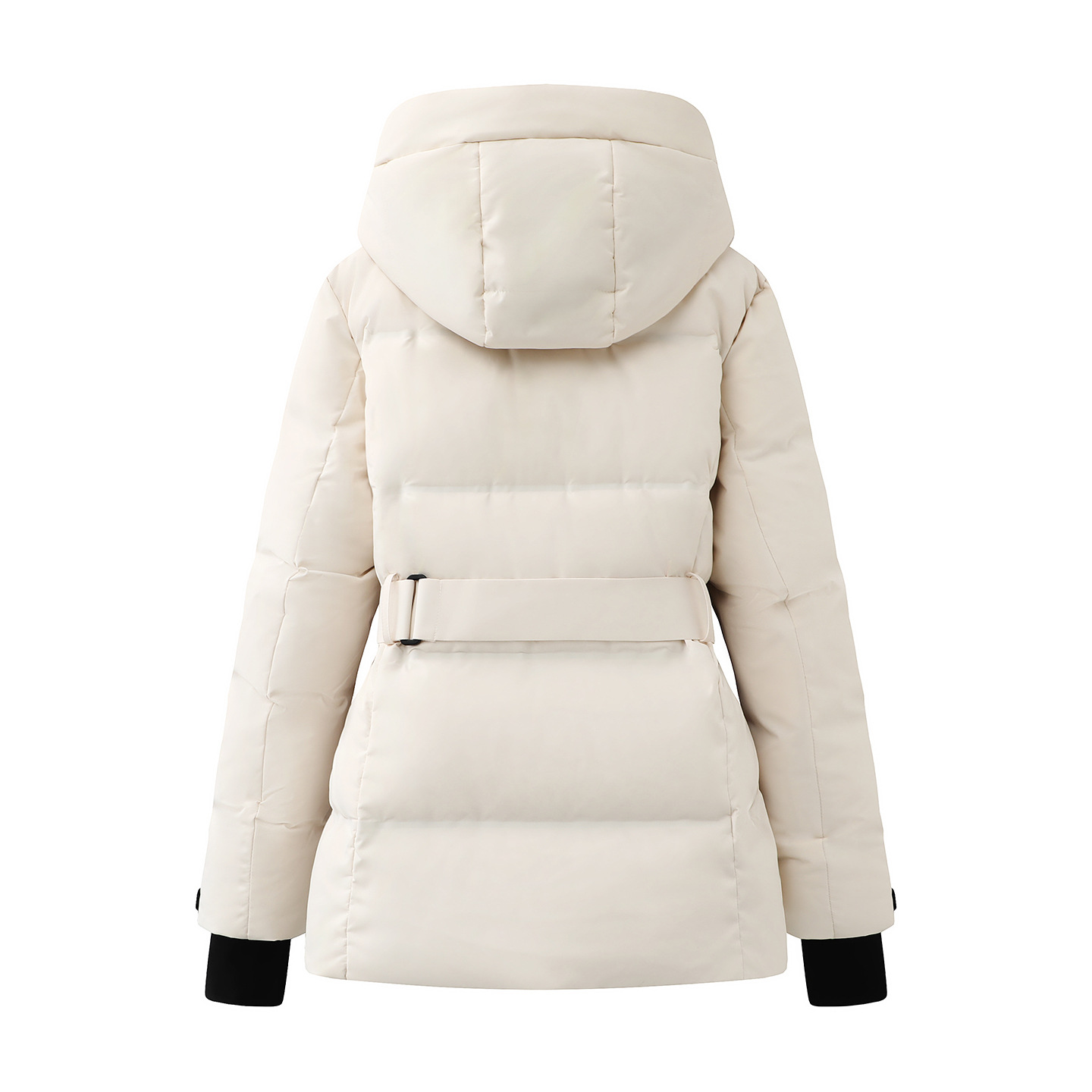 2025 Winter New New National Standard Goose down Jacket Fashionable Waist-Cinching Hooded down Jacket Warm Jacket for Women 3