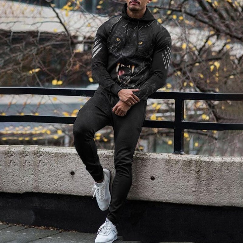 Otoño American High Street Casual Sports Suéter de cremallera de diseño de tendencia para hombres Pantalones MF008-ML1